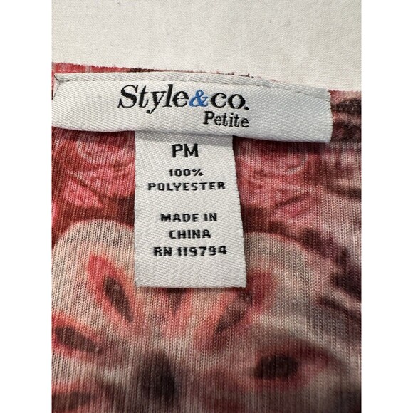 Y2k Whimsical fairy STYLE & CO Butterfly Embellished Fairycore Top Ribbed PM - Picture 13 of 16